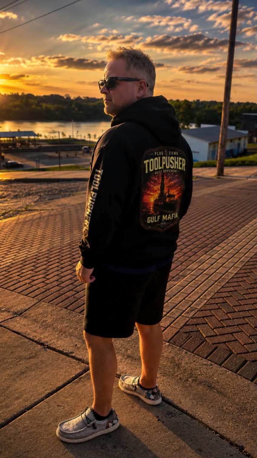 Tool Pusher Hoodie — Oilfield Drilling Crew Pullover
