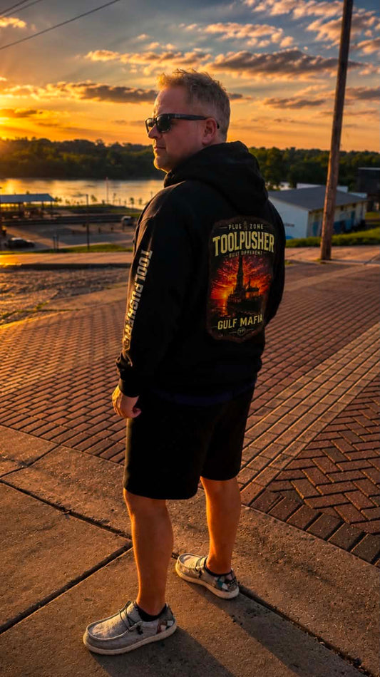 Tool Pusher Hoodie — Oilfield Drilling Crew Pullover